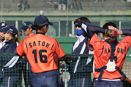 先発バッテリーをコーチングする#栗田コーチ