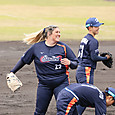 笑顔でマウンドに立つ#テイラー選手