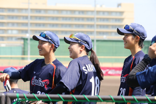 試合前のリラックス #33森山 #18坂本実 #20平田
