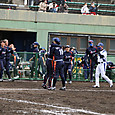 勝利の瞬間#清原選手と#坂本実選手　1勝の重みですね