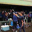 試合後のベンチ１