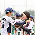 今日も一緒に頑張りましょう！　＃服部選手＃平田選手