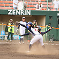 セカンド盗塁セーフ#14山本選手