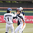 喜び合う二人　＃藤森選手　＃堀口選手