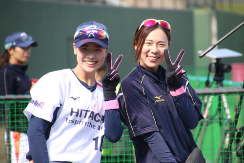 ピース！　＃坂本(実)選手＃泉マネージャー