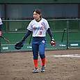 一塁コーチャーボックスへ向かう#高瀬選手