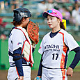 #山内選手と#長谷川選手の作戦タイム