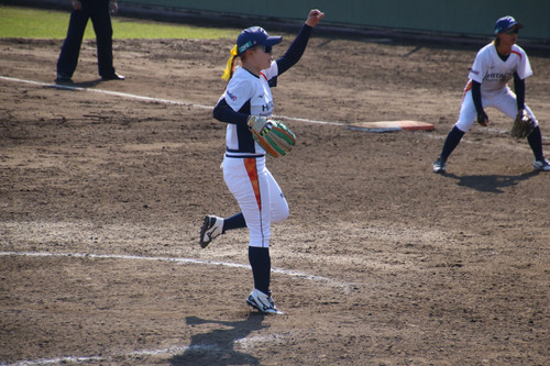 デンソー戦６回から４奪三振、失点０の#長谷川選手