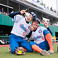 笑顔いっぱい＃坂本選手と＃藤森選手
