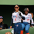 試合前のリラックス感が出ていていいです！