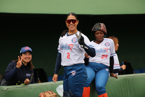 試合前のリラックス感が出ていていいです！