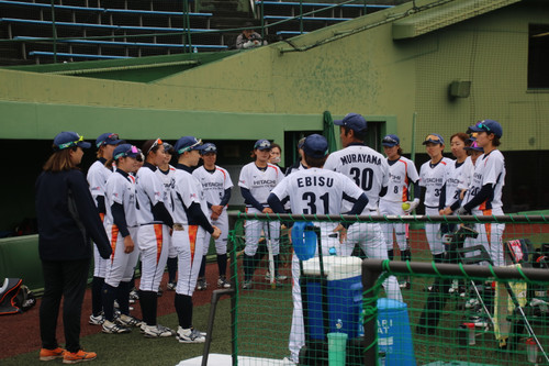 試合開始前に円陣組んで気合いのお言葉