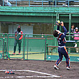 キャッチャーフライ見事にキャッチ＃女鹿田選手