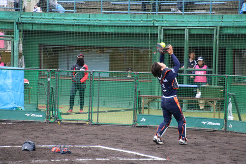 キャッチャーフライ見事にキャッチ＃女鹿田選手