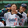 Ｖサインも色々＃唐牛選手と＃後藤選手