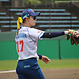 トヨタ戦５回を投げ切った＃長谷川選手