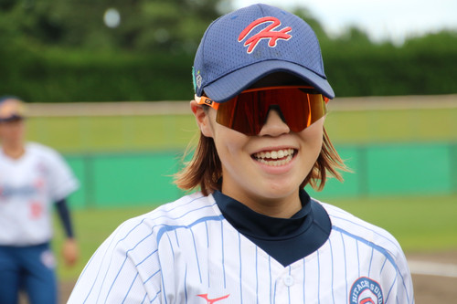 スポーツグラスの下には＃北原選手の笑顔