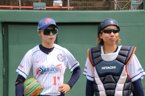 試合前の精神集中＃長谷川選手と＃小島選手