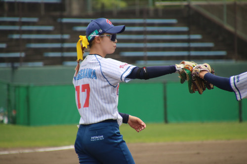 トヨタ戦５回を投げ切った＃長谷川選手