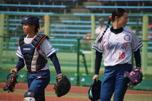 ♯女鹿田選手と＃坂本選手