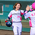 笑顔でチームに戻る#小島選手