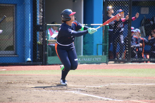 痛烈なセンター前ヒットの＃ムリポラ選手