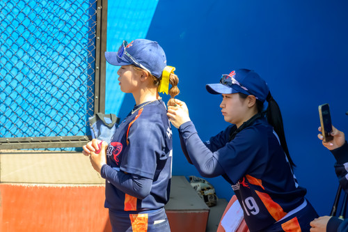 試合前の美容室