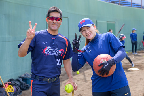 ＃村山監督と♯後藤選手試合開始前のリラックス