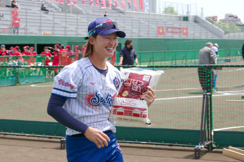 北海道のお米もらったよ～＃藤森選手
