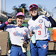 #保谷選手と#渡部選手揃ってピース